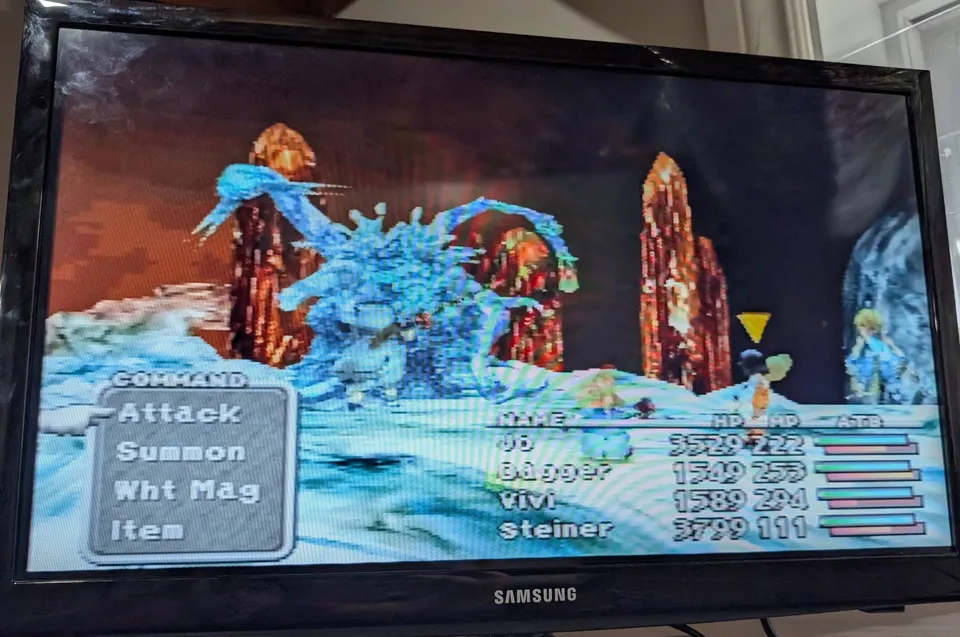 Loading a save from my memory card, so the card slots got tested as well.