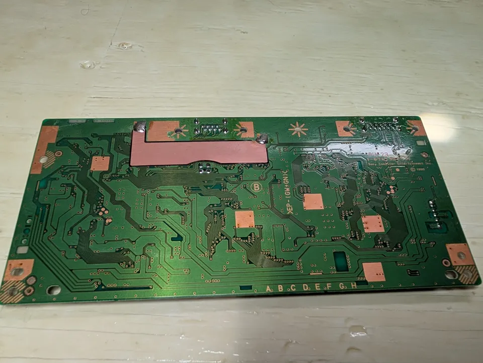 Mainboard after its alcohol wipe.