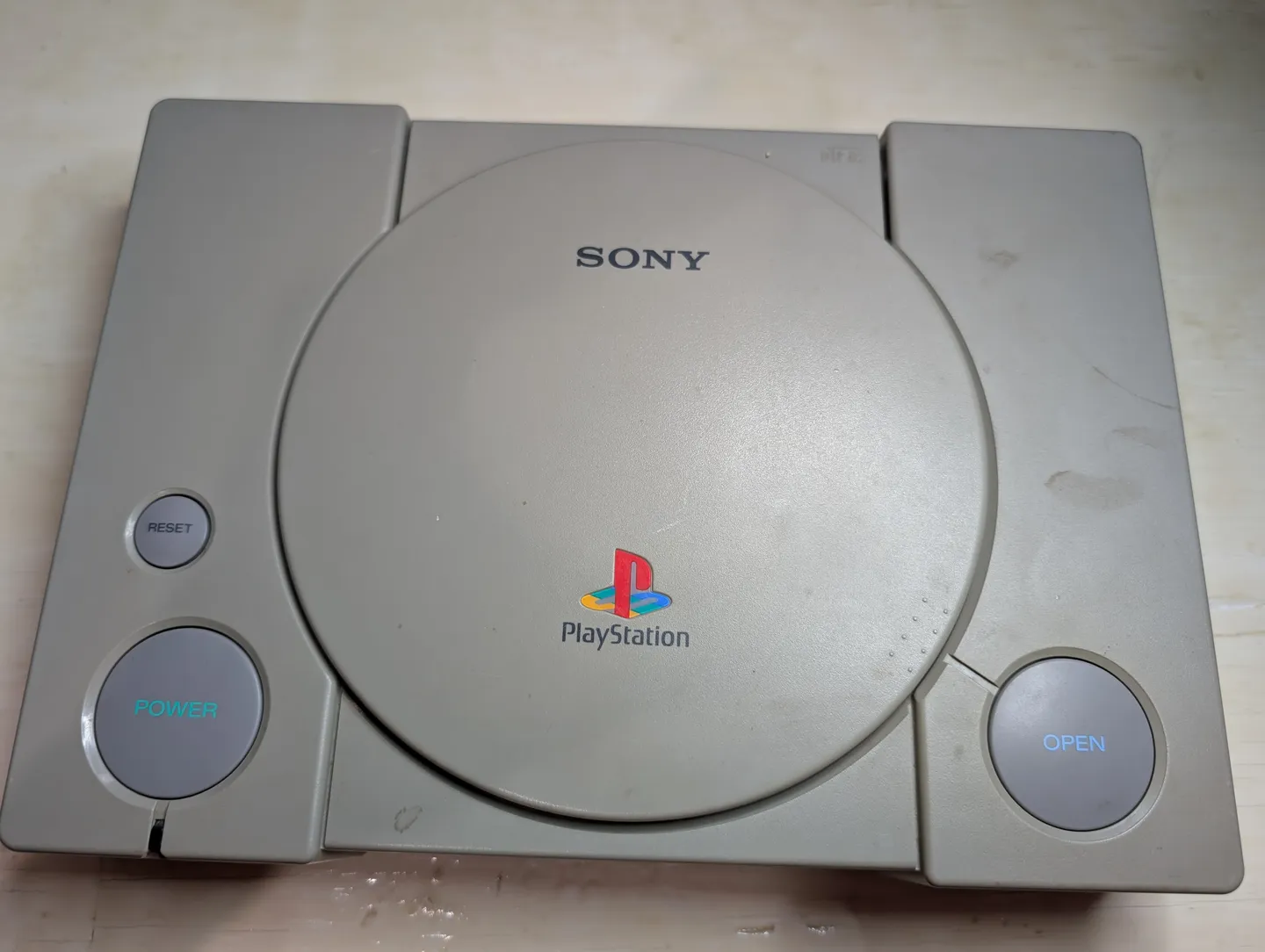 Before: The PlayStation that just needed a cotton swab